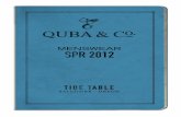 Quba & Co Mens Spring Collection 2012