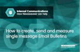 How to create, send and measure email bulletins