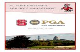 PGA Golf Management Fall Newsletter 2012