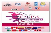 Bulletin No 3 XIII Senior Women´s Pan American Cup , Mexico