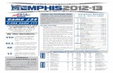 Memphis Men's Basketball Game Notes vs Marshall - Feb. 16, 2013