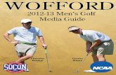 2012-13 Wofford Men's Golf Media Guide