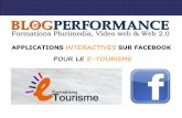 APPLICATIONS INTERACTIVES SUR FACEBOOKPOUR LE E-TOURISME
