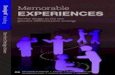 Memorable Experiences