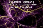 Building website traffic throuhg the use of facebook