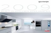 Gorenje UK - built-in appliances catalogue 2009