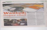 Star Chef contest 2 full page coverage in HI! oman magazine