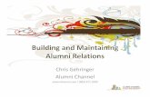Building and Maintaining Alumni Relations