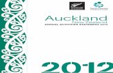 Auckland Annual Activities Statement 2012