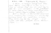 E.S.L. - 4A F Paper