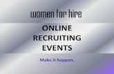 Women For Hire Online  Recruiting