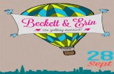 Beckett and Erin's Wedding Invitation