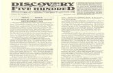 Discovery Five Hundred, Vol. VII, No. 4, December, 1992