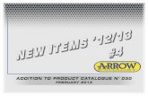 Arrow New Items February 2013