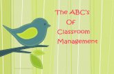 Rebecca's ABC of Classroom Management