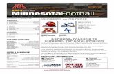 Minnesota Game Notes vs. Air Force