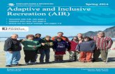 Adaptive and Inclusive Recreation (AIR) Spring activities 2014