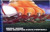 1988 Memphis Football Media Guide
