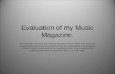 Evaluation Of My Music Magazine3