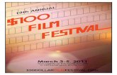 $100 Film Festival Program 2011