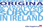 Origina Data Storage & Analysis Report