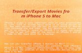 Transfer/Export Movies from iPhone 5 to Mac
