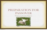 Preparation for Passover11