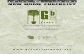 Green Built Home: New Home Checklist