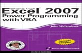 Excel 2007 Power Programming w/ VBA Sample Chapter