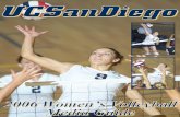 2006 UC San Diego Women's Volleyball Media Guide