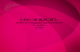 time management for music magazine