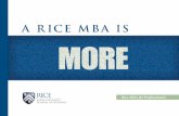 Rice MBA for Professionals Brochure