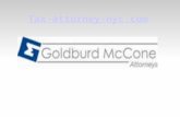 NYC Tax Lawyer with Goldburd McCone LLP