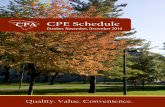 SCACPA Fall 2010 CPE Schedule