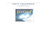 Arts Calendar - Sept 28 - Oct 7