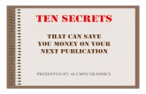 Ten Printing Secrets for Publishers