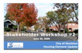 Stockton Housing Element Stakeholder Workshop #2
