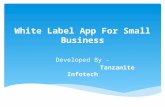White Label App For Small Business Developed By Tanzanite Infotech