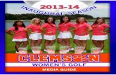2013-14 Clemson Women's Golf Media Guide
