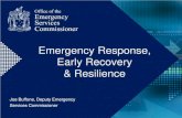 Emergency Response, Early Recovery and Resilience