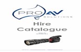 Pro AV Solutions Hire Catalgue - Edition 4
