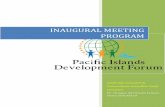 Pacific island development forum inaugural meeting 2013 program v 23 final