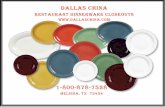 Dallas China Dinnerware Closeouts