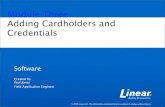 Linear Cardholder Programming