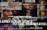 Lend Your Voice to the Homeless - poster