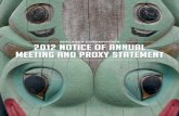 2012 Sealaska Proxy Statement