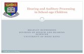 Hearing and Auditory Processing in School-age Children