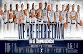 2010-11 Georgetown Men's Basketball Schedule Poster