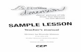 Another Dimension sample lesson