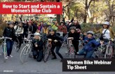 How to Start and Sustain a Women's Bike Club